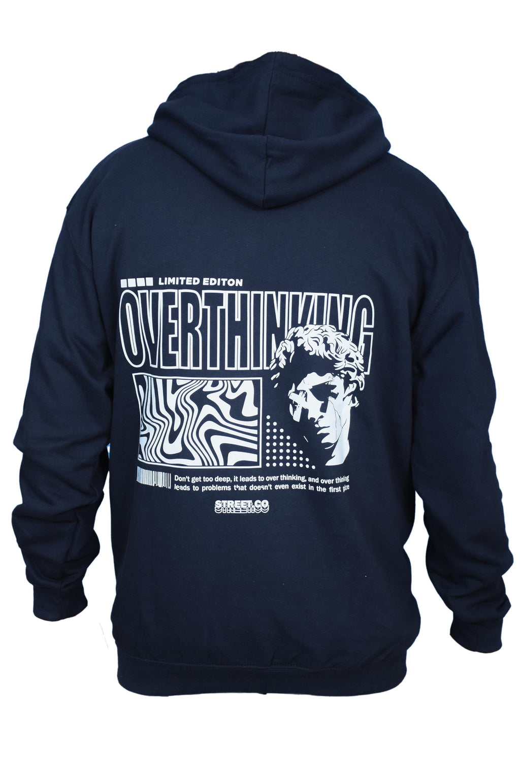 Overthinking Hoodie Navy