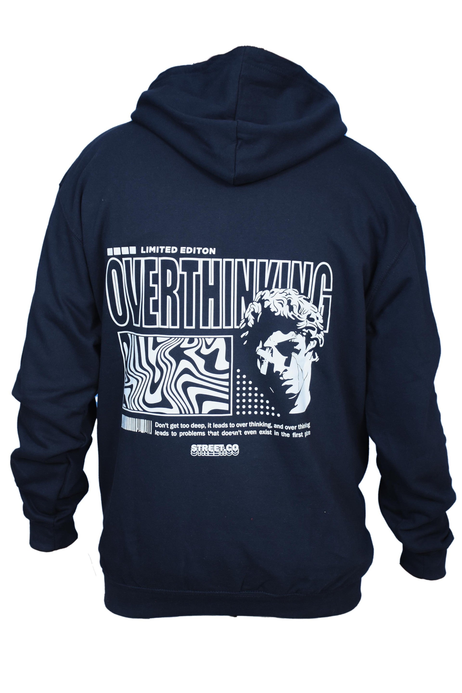 Overthinking Hoodie Navy